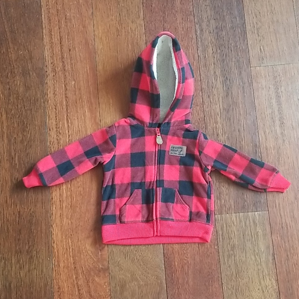 Unbranded | Plaid Zip-Up Sweater Hoodie